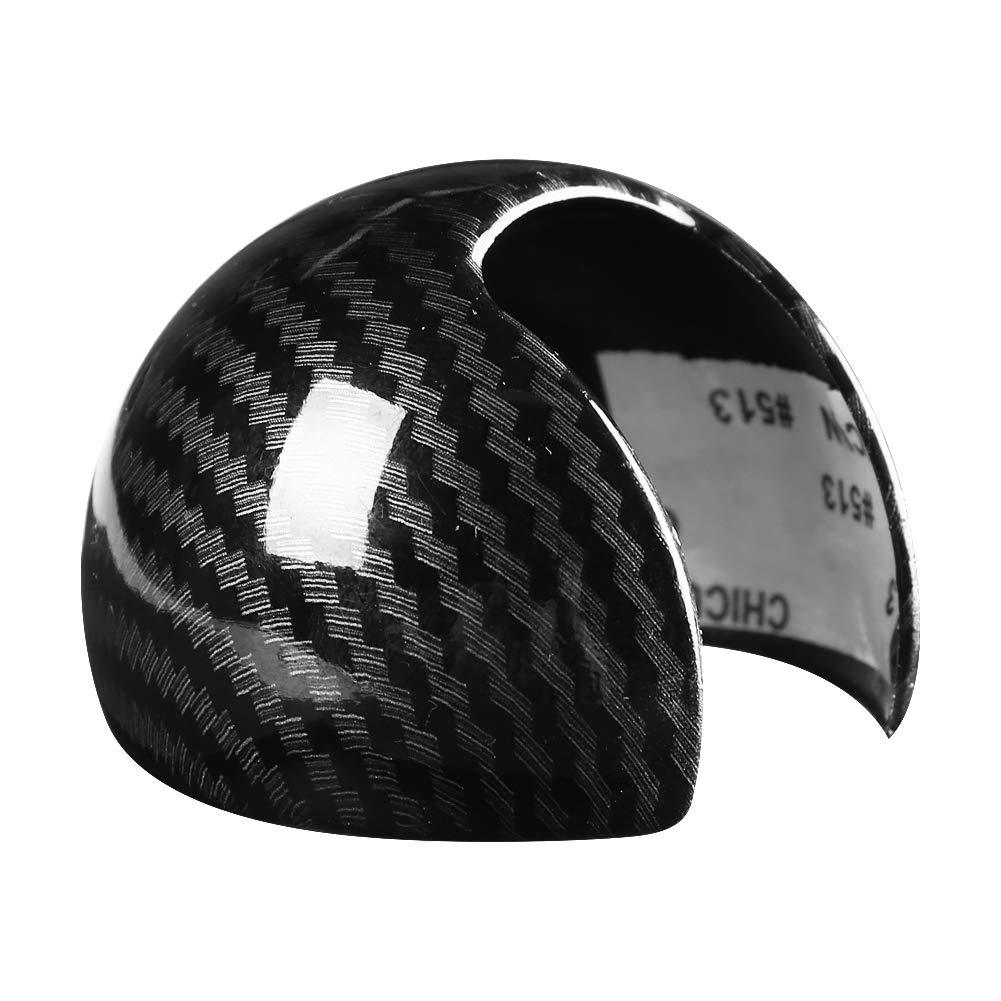  [AUSTRALIA] - Suuonee Gear Shift Knob Cover, Carbon Fiber Style Car ABS Plastic Gear Shift Knob Head Cover Cap Sticker Trim for Audi A3 8 V S3 14-18