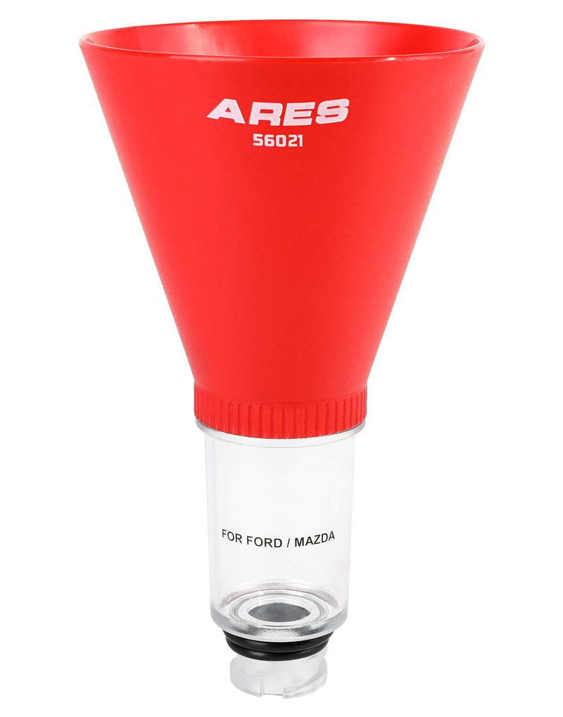  [AUSTRALIA] - ARES 56021 - Oil Funnel for Ford and Mazda - Spill-Free Oil Filling - Easy to Use 1-Person Design - Fits Multiple Applications