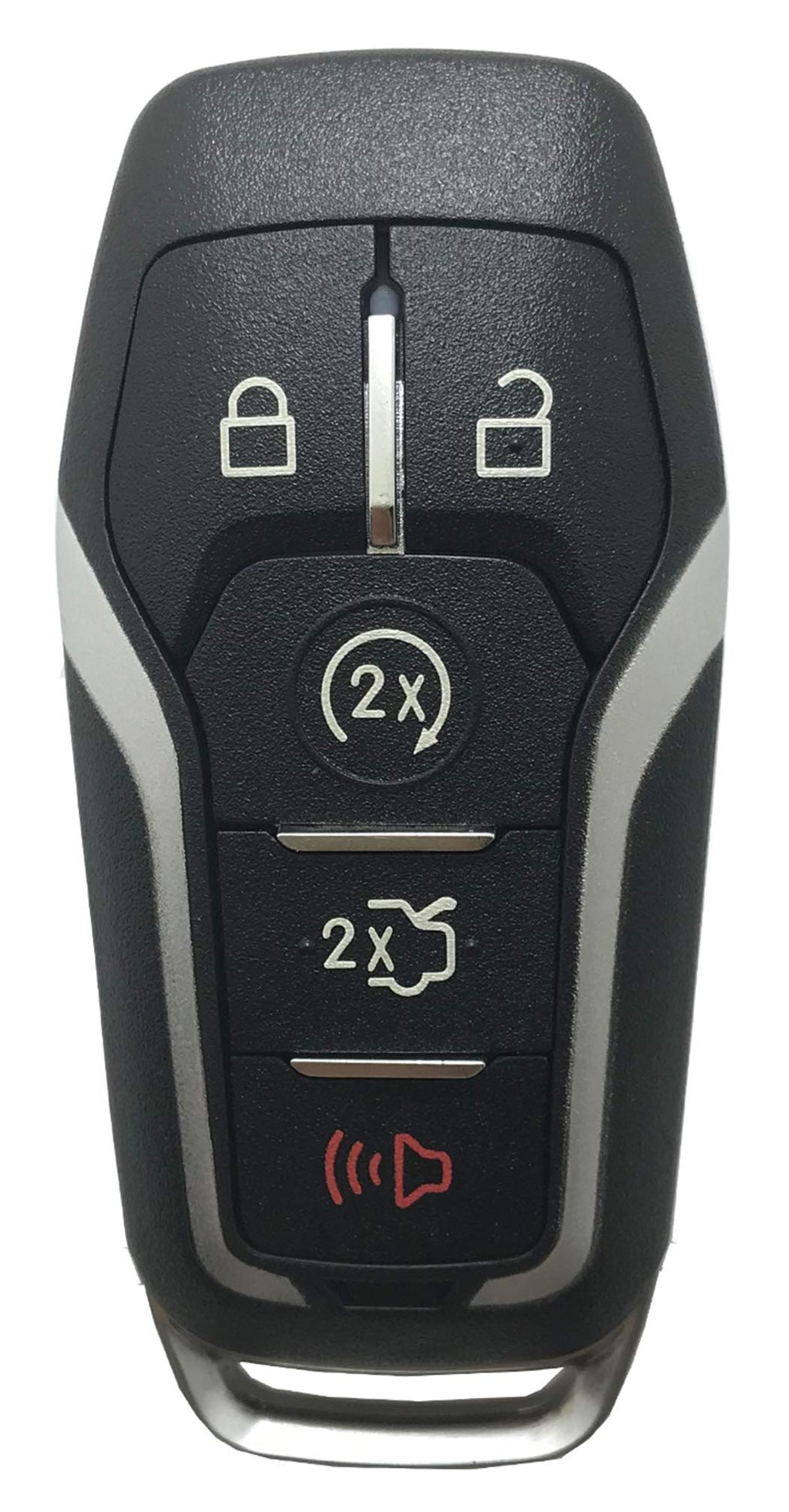  [AUSTRALIA] - Smart Key Fob Shell Case Fit for Ford Fusion Mustang Explorer Edge 5 Buttons Keyless Entry Remote Key Fob Cover Housing (Black) Black