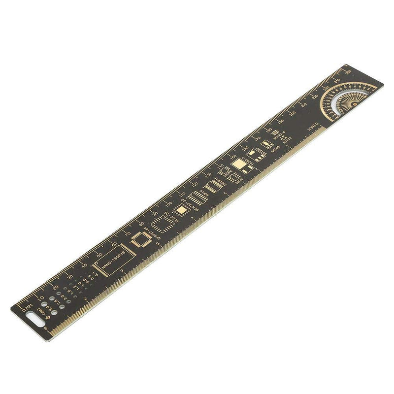  [AUSTRALIA] - PCB Ruler, Multifunctional Ruler Electronic Engineers Ruler 10 inch 25cm Printed Circuit Board Ruler