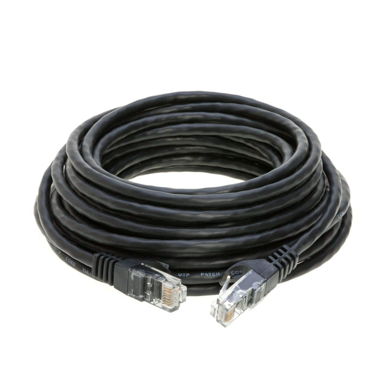 Cables Direct Online 75ft Black Cat5e Ethernet Network Patch Cable Internet Wire for Modem, Router, Pc, TV, Consoles - LeoForward Australia