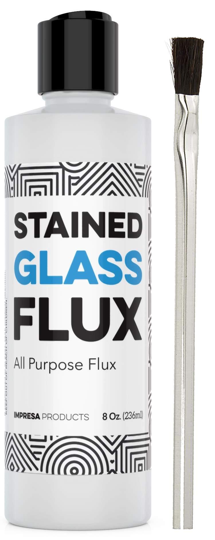  [AUSTRALIA] - 8oz Liquid Zinc Flux for Stained Glass, Soldering Work, Glass Repair and more - Easy Clean Up - Made in USA