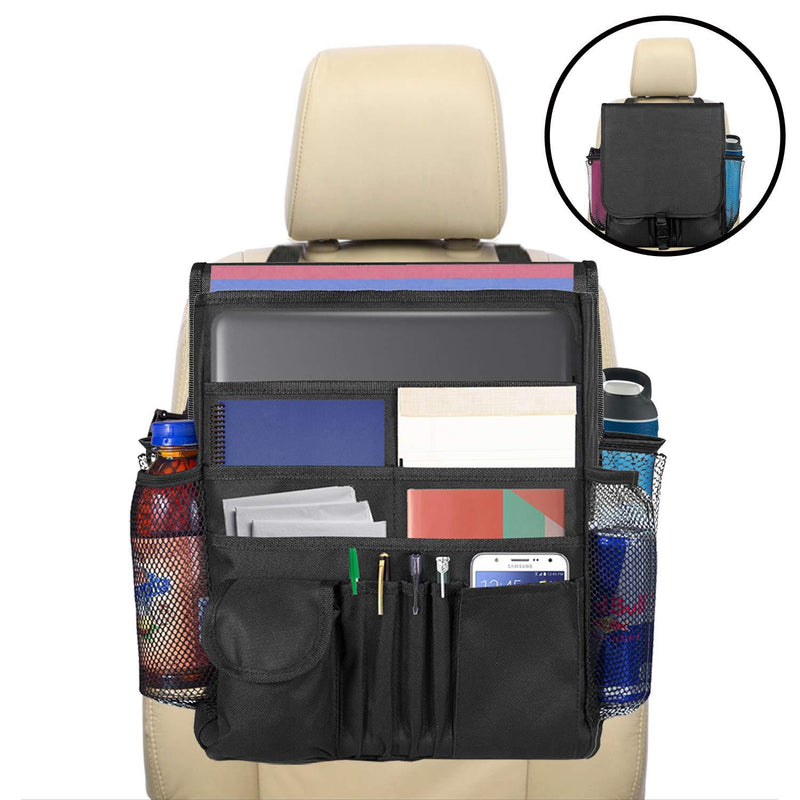  [AUSTRALIA] - lebogner Car Organizer, Front Seat Storage Organizer, Small Driver Accessories Travel Car Office Organizer, Backseat Organizer with Large Secured Pockets, Car Seat Caddy, for Adults and Kids