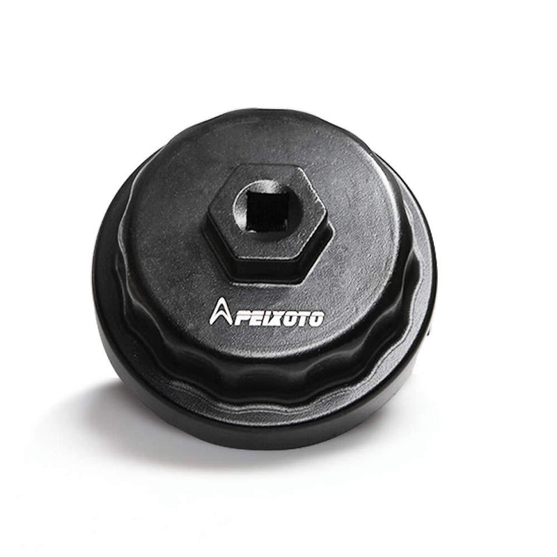  [AUSTRALIA] - Apeixoto Oil Filter Wrench Cap Removal Tool Fits 64mm Cartridge Housing for Camry Rav4 Highlander Sienna Tundra with 2.5L-5.7L Engine