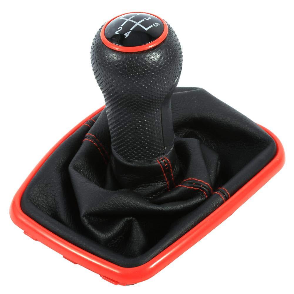  [AUSTRALIA] - Qiilu Shift Knob Gaitor, 5 Speed Gear Shift Knob Shifter Gaitor Boot Shift Gear for Mk4 Golf Jetta Bora 1999-2004 for Mk4 Golf/GTI / R32 1999-2005