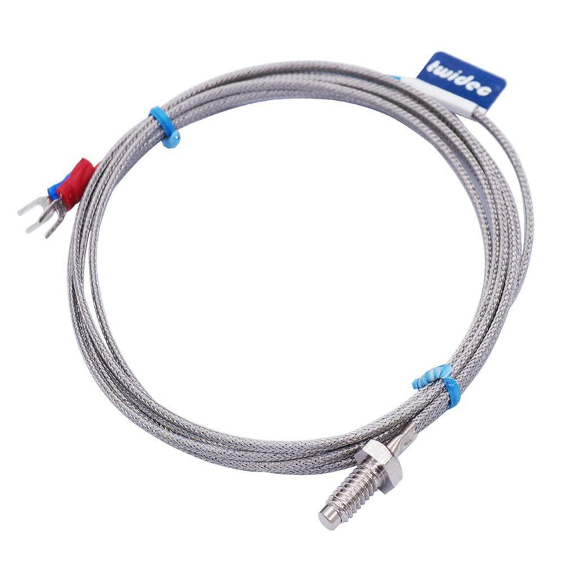 Twidec/1/4" Screw Probe Temperature Sensor K Type Thermocouple 2 Meters Cable Temperature Range: 0-600°C LT-104 - LeoForward Australia