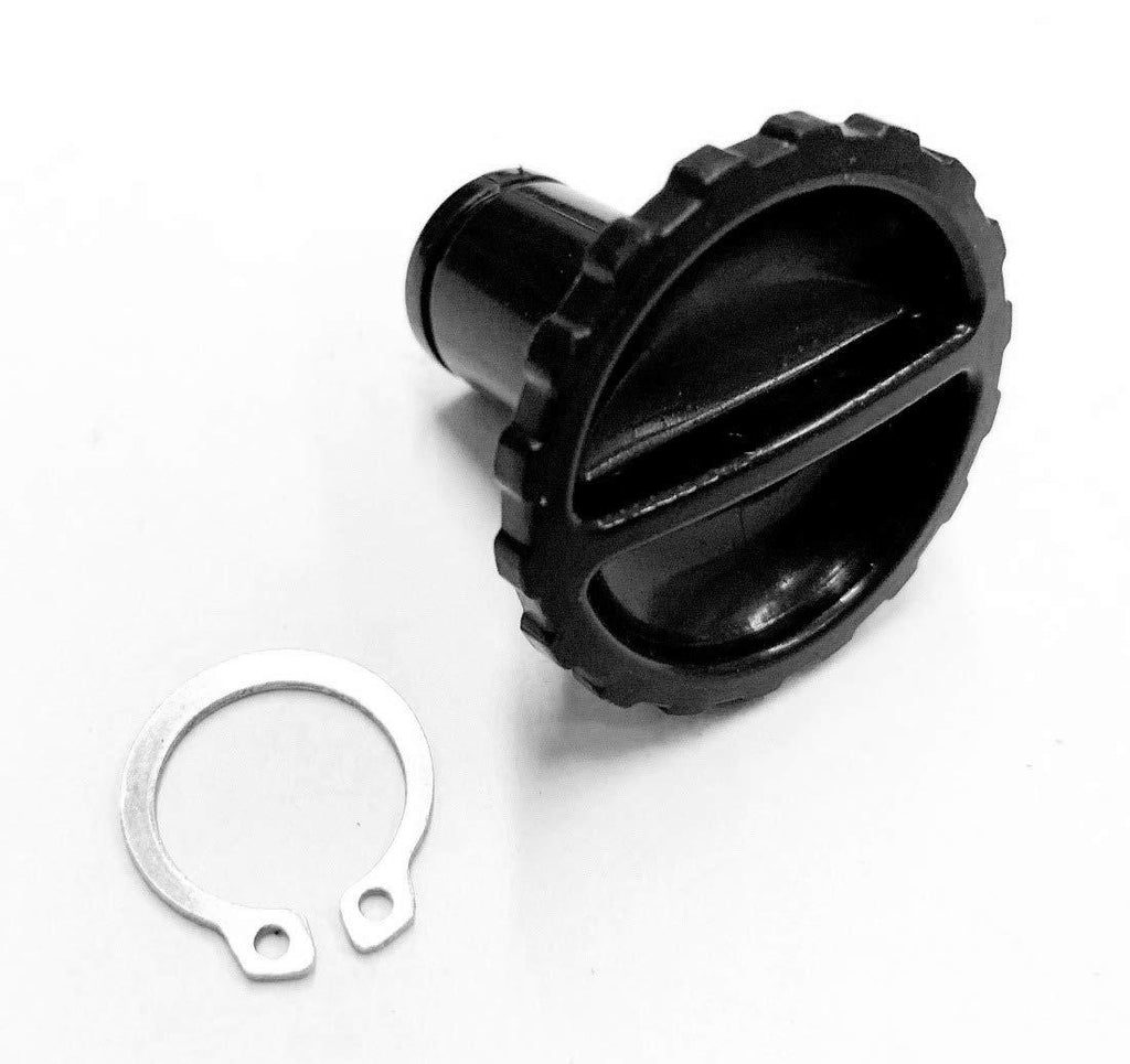  [AUSTRALIA] - A.A Idle Adjustment Knob & Retainer Clip for 9.9 & 15 hp - 1974 to 1985 - Johnson Evinrude OMC # 387272, 0766451, 0387272