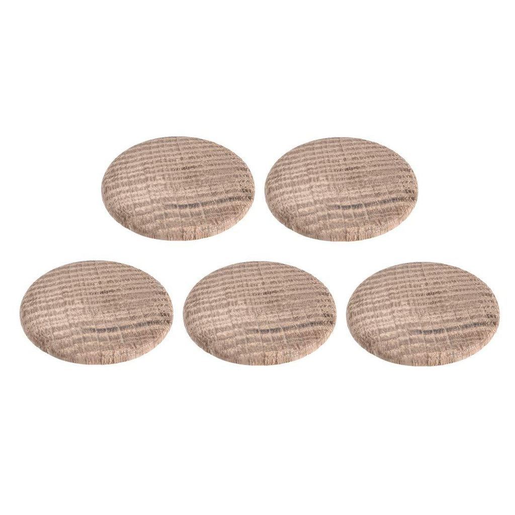 uxcell Wood Button Plugs 1 Inch Oak Hardwood Screw Hole Furniture Plugs 5 Pack - LeoForward Australia