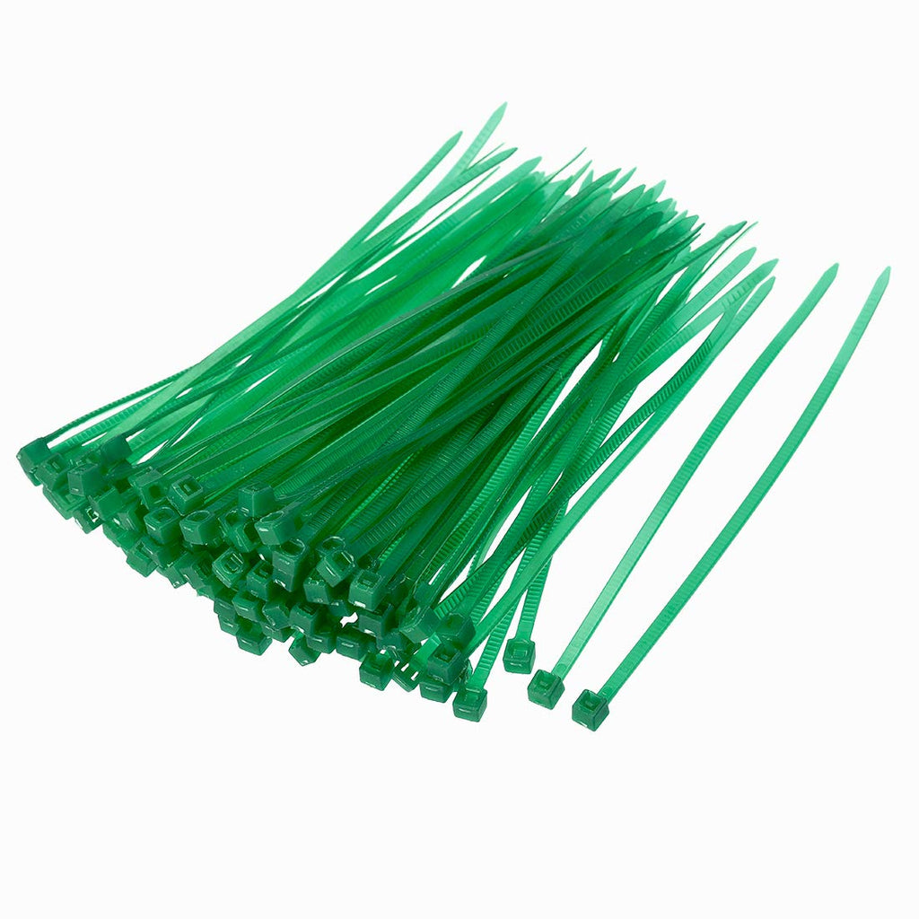  [AUSTRALIA] - uxcell Nylon Cable Ties 4 Inch Self-Locking Zip Ties 0.09 Inch Width Green 100pcs