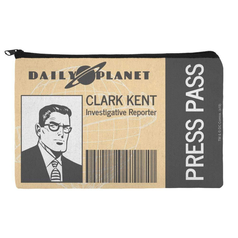 Superman Clark Kent Press Pass Makeup Cosmetic Bag Organizer Pouch - LeoForward Australia