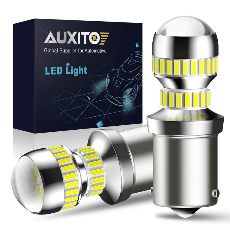 AUXITO 2600 Lumens 1156 LED Bulbs BA15S P21W 7506 LED Light Bulbs Replacement for Backup Reverse Light Bulb Tail Light 6000K White - LeoForward Australia