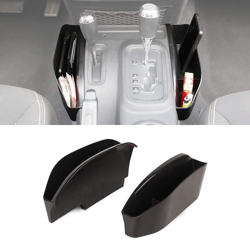  [AUSTRALIA] - Savadicar GearTray Gear Shifter Console Side Storage Box Manual Transmission Side Organizer Tray for 2011-2018 Jeep Wrangler JK JKU, Interior Accessories, Black JK-GearTray