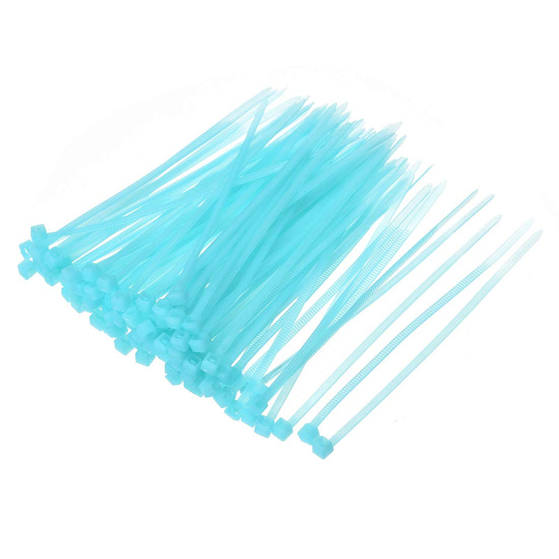  [AUSTRALIA] - uxcell Nylon Cable Ties 4-Inch Self-Locking Zip Ties 0.09-Inch Width Blue 500pcs