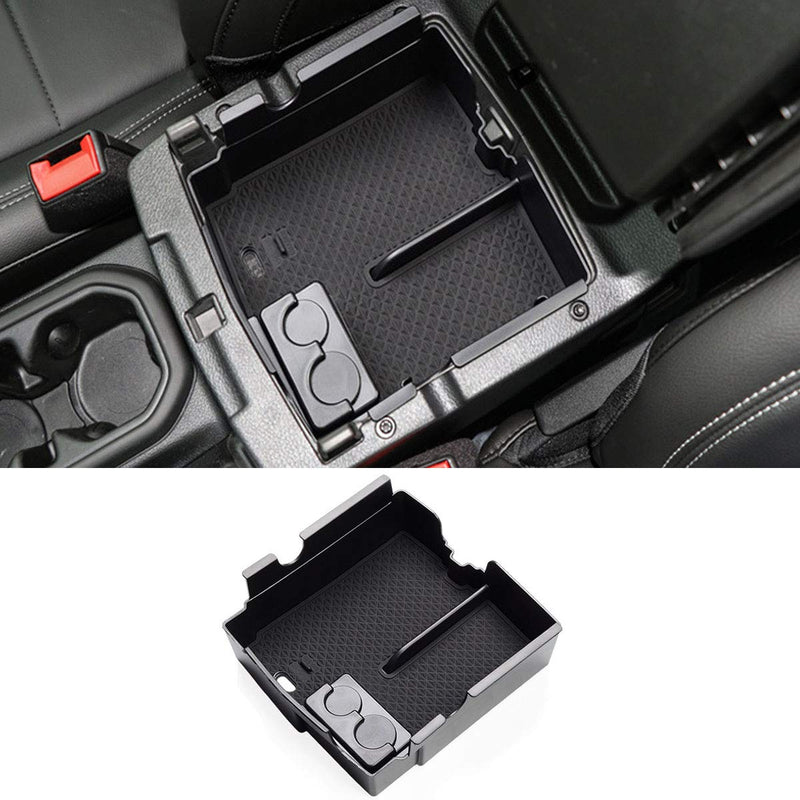  [AUSTRALIA] - TTCR-II Centre Console Organizer Tray for Jeep Wrangler JL/JLU 2018/2019/2020 and Jeep Gladiator 2020, Console Armrest Storage Box Tray with Coin Container