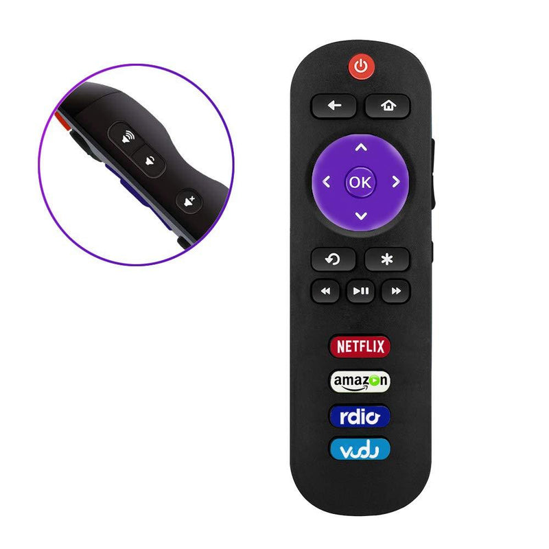 AZMKIMI RC280 Remote Replacement for 4k TCL Roku TV Remote with Netflix Vudu Rdio Key 55UP120 32S4610R 50FS3750 32FS3700 32FS4610R 32S800 32S850 32S3850 48FS3700 55FS3700 65S405 43S405 49S405 40S3800 - LeoForward Australia