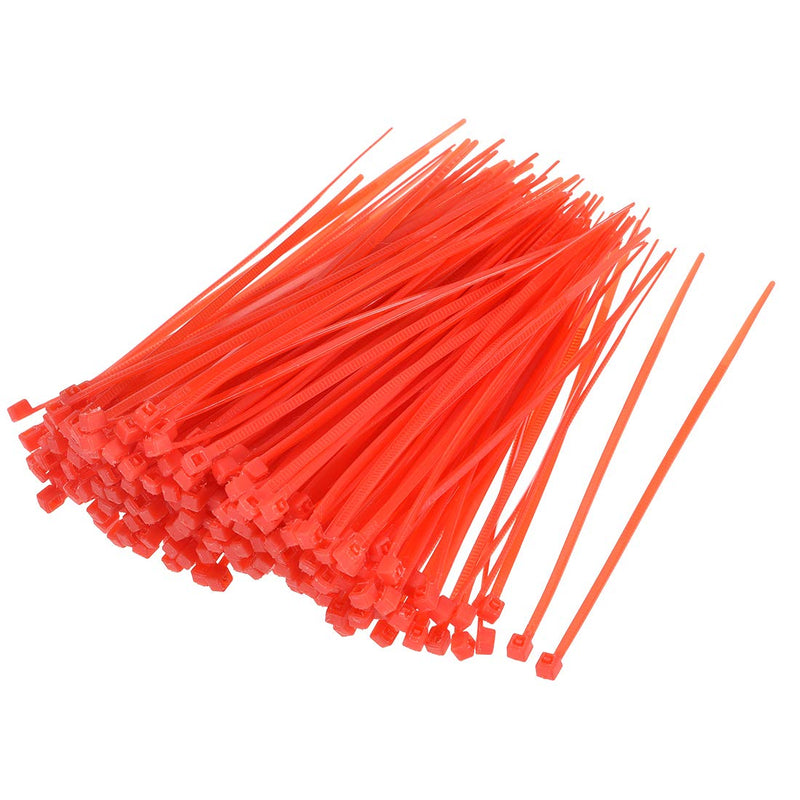  [AUSTRALIA] - uxcell Nylon Cable Ties 4 Inch Self-Locking Zip Ties 0.07 Inch Width Red 500pcs