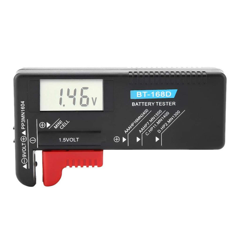 AA/AAA/C/D/9V/1.5V Battery Tester,BT-168D Button Cell Universal Digital LCD Battery Voltage Tester to Test All Different Kinds of Batteries to Test The Capacity of Battery - LeoForward Australia