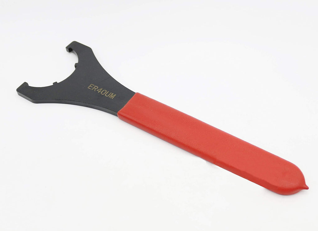  [AUSTRALIA] - RilexAwhile Red Collet Chuck Wrench Spanner Precision Collet Wrench CNC Milling for Clamping Nut and Screw ER40UM