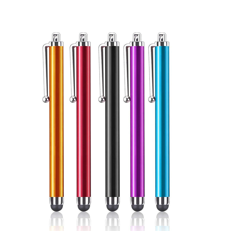 Yoodelife Assorted Colors Stylus Pen Universal Touch Screen Capacitive Stylus for Kindle Touch Screen, for Apple iPad iPhone Xs Max, XS, X, for All Cell Phone,All Tablets (5 Pack) - LeoForward Australia