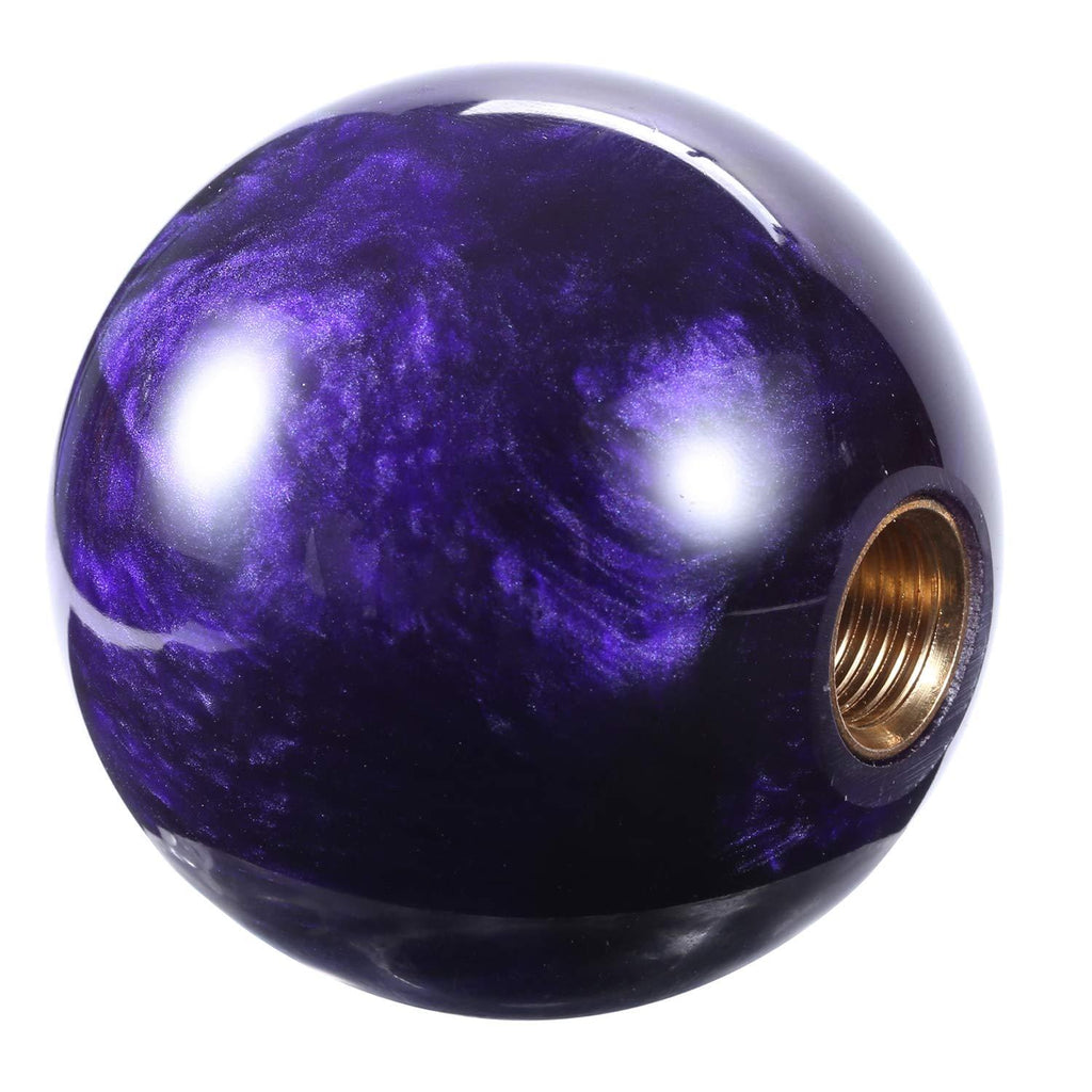  [AUSTRALIA] - Bashineng Universal Transmission Shifter Head Ball Shape Gear Stick Shift Knob Fit Most Manual Automatic Car (Purple) purple