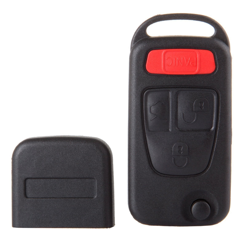 ROADFAR 2107601306 4 Buttons Keyless Entry Remote Car Key Fob 1pc Shell Case Uncut Replacement fit for Mercedes Benz 1994-2005 - LeoForward Australia