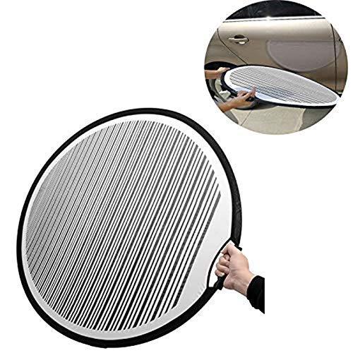  [AUSTRALIA] - HiYi Dent Foldable Lined Dent Reflector Board Cloth Portable Flexible Reflector Led Line Board Scratch for Dent Remover Automotive PDR Dent Fix Tools Dent Panel Striped Light Board