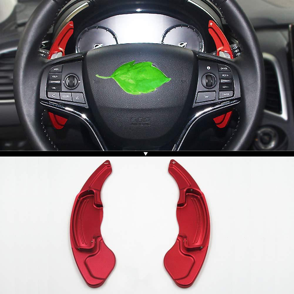  [AUSTRALIA] - Aluminum Metal Shift Paddle Blade Car Steering Wheel Paddle Shifter Extension Cover For Honda Accord Acura MDX CDX 2013 2014 2015 2016 (Red) Red