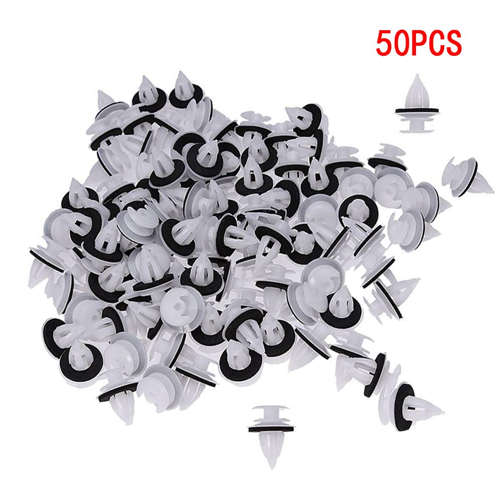 50Pcs 51411973500 Door Panel Clips with Seal Ring Fit for BMW E34 E36 E38 E39 E46 E85 E86 E90 320i 323Ci 323i 325Ci 325i 325xi 328Ci 328i 330Ci 330i 330xi M3 X5 M5 Z3 - LeoForward Australia