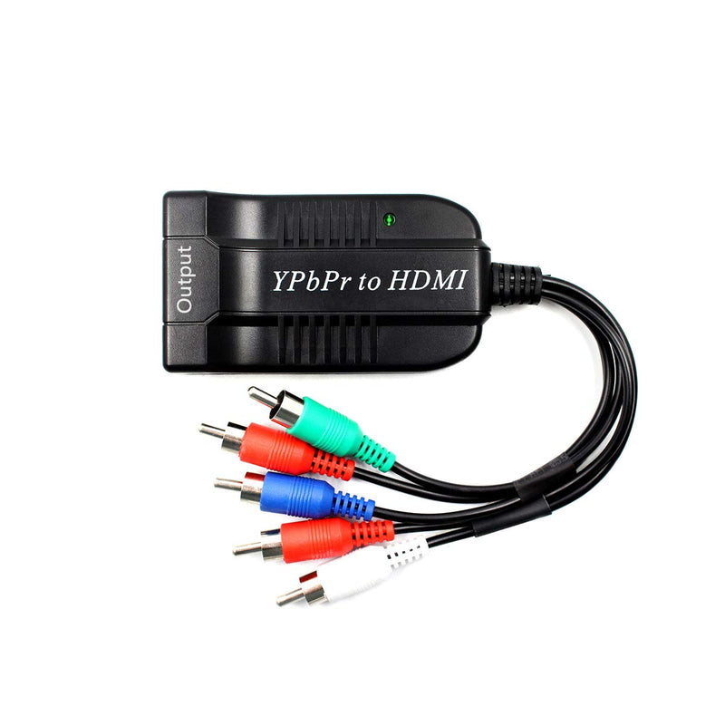  [AUSTRALIA] - Male YPbPr to Female HDMI Converter, Component to HDMI Adapter Cable, 5RCA RGB YPbPr to HDMI Converter Supports 1080P 60Hz Video Audio for Laptop DVD Xbox One PS4 Nintendo to HDTV Monitor and Projecto