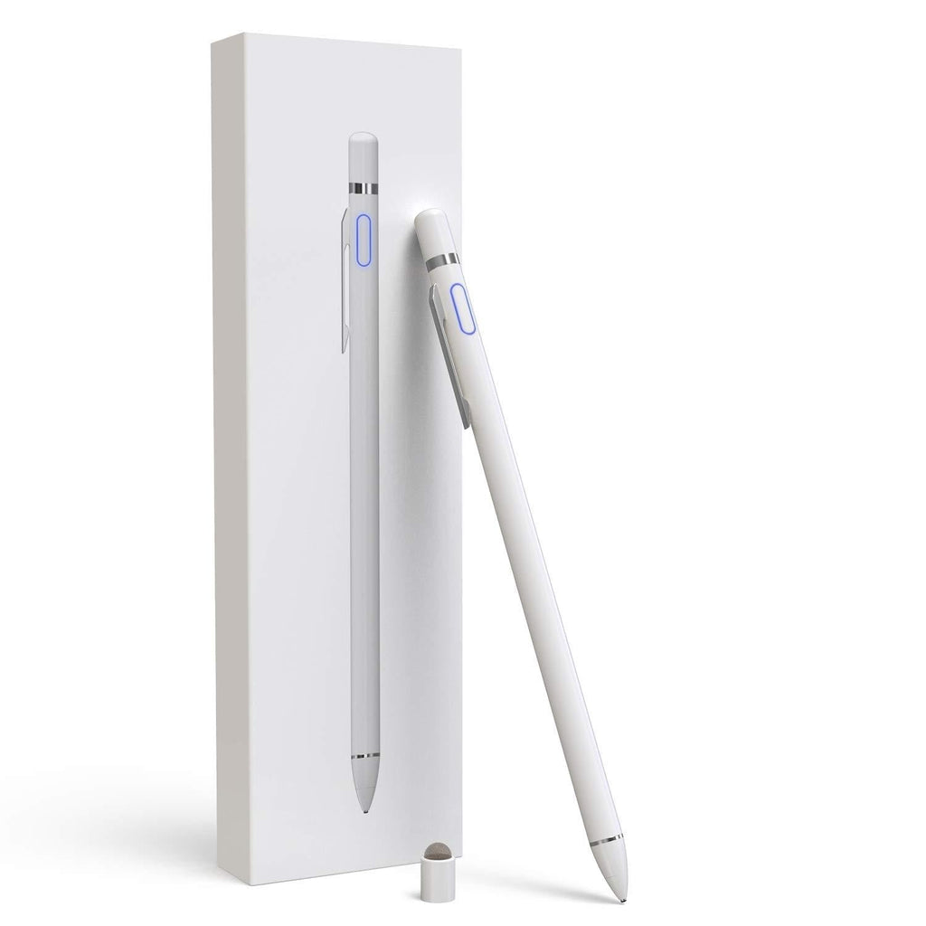  [AUSTRALIA] - Stylus Pen for Touch Screens, Digital Pencil Active Pens Fine Point Stylist Compatible with iPhone iPad Pro and Other Tablets White