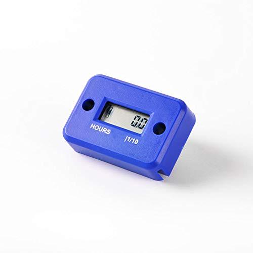  [AUSTRALIA] - Runleader Digital Inductive Hour Meter,Maintenance Hour Meter for Riding Lawn Mower Tractor Log Spliter Boat Outboard Motor Marine Inverter Generator ATV Dirt Bike Snowmobile Motorcycle (HM006A-BU)