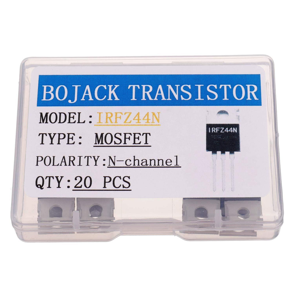BOJACK IRFZ44N MOSFET 49 A 55 V IRFZ44NPBF N-Channel Rectifier Power MOSFET Transistor TO-220 (Pack of 20 Pcs) - LeoForward Australia
