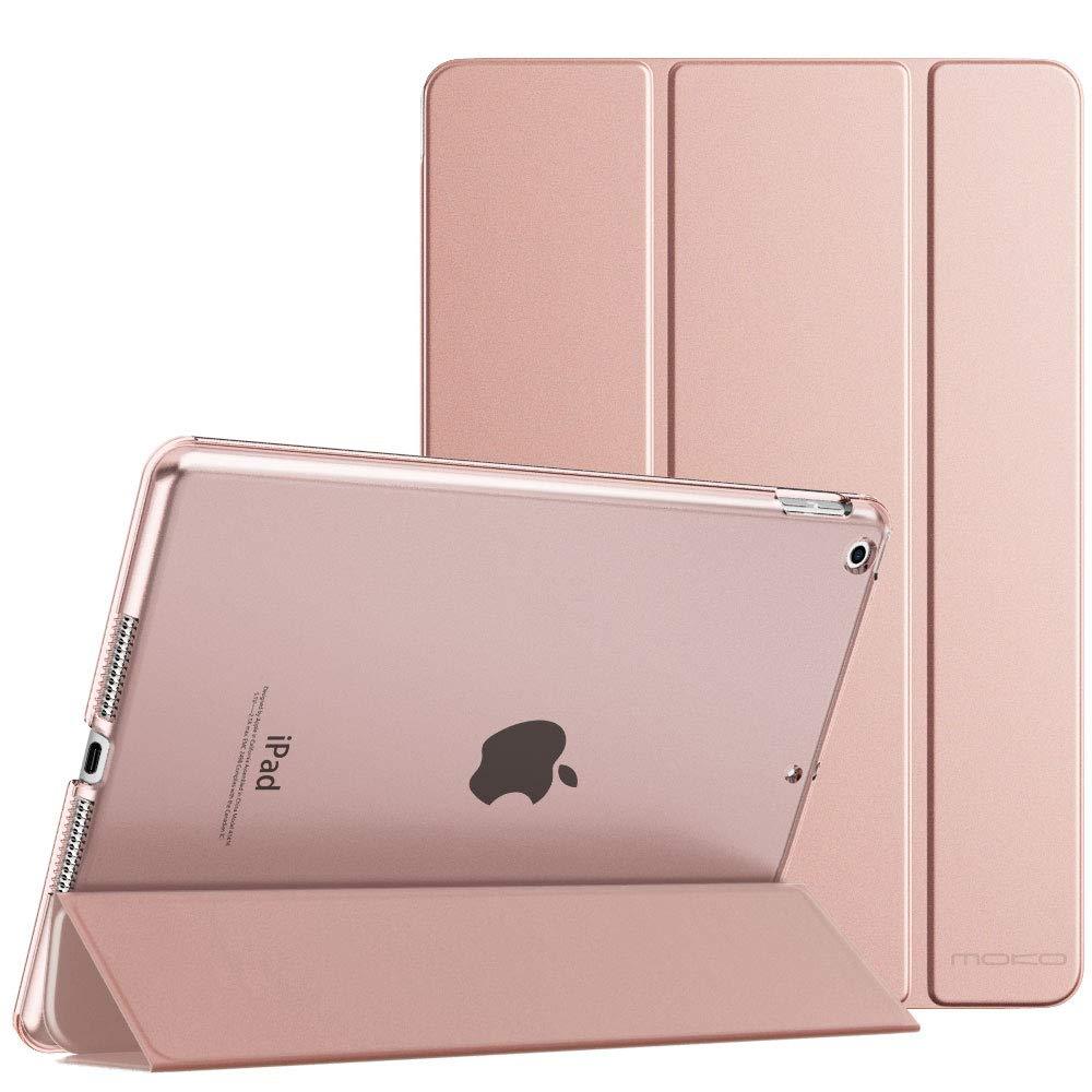  [AUSTRALIA] - MoKo Case Fit New iPad 9th Generation 2021/8th Generation 2020/7th Gen 2019, iPad 10.2 Case - Slim Smart Shell Stand Cover with Translucent Frosted Back Protector, Rose Gold(Auto Wake/Sleep)