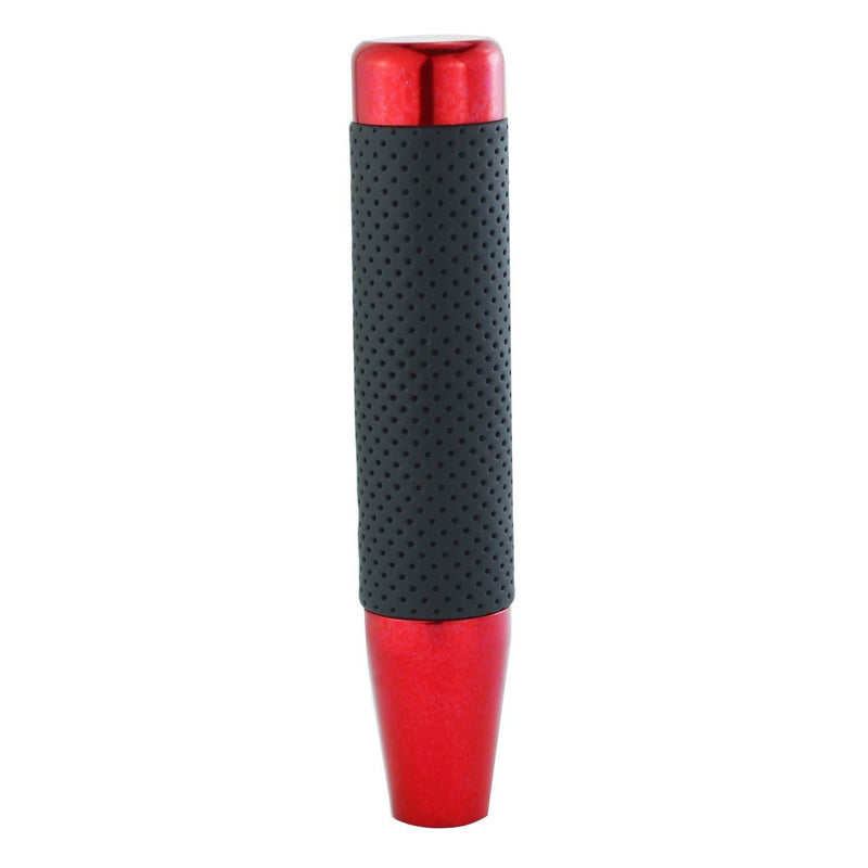  [AUSTRALIA] - Bashineng Universal Gear Shift Lever Knobs Leather Alloy Stick Shifters Knob Fit Most Automatic Manual Cars (Red) red