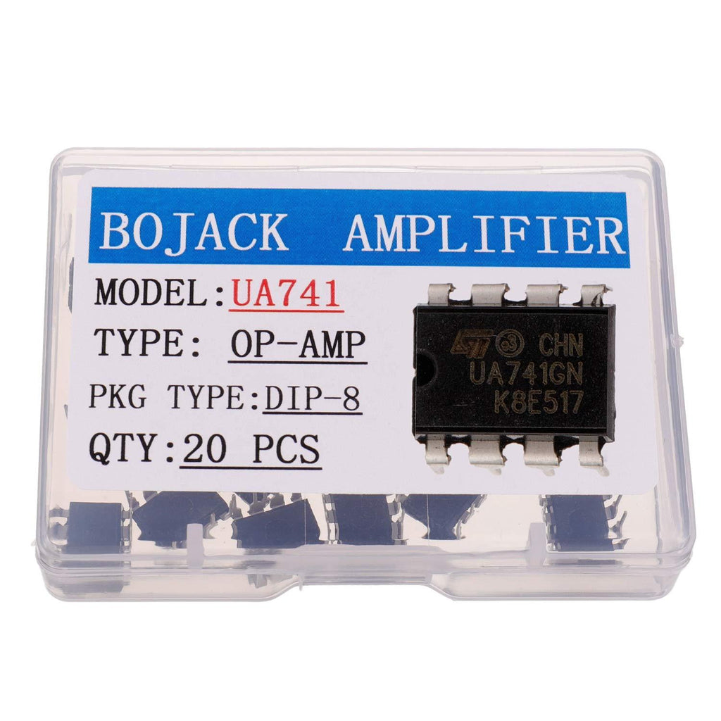 BOJACK UA741General Purpose High Gain Operational Amplifier UA741CN Single Op Amp DIP-8 (Pack of 20 pcs) - LeoForward Australia