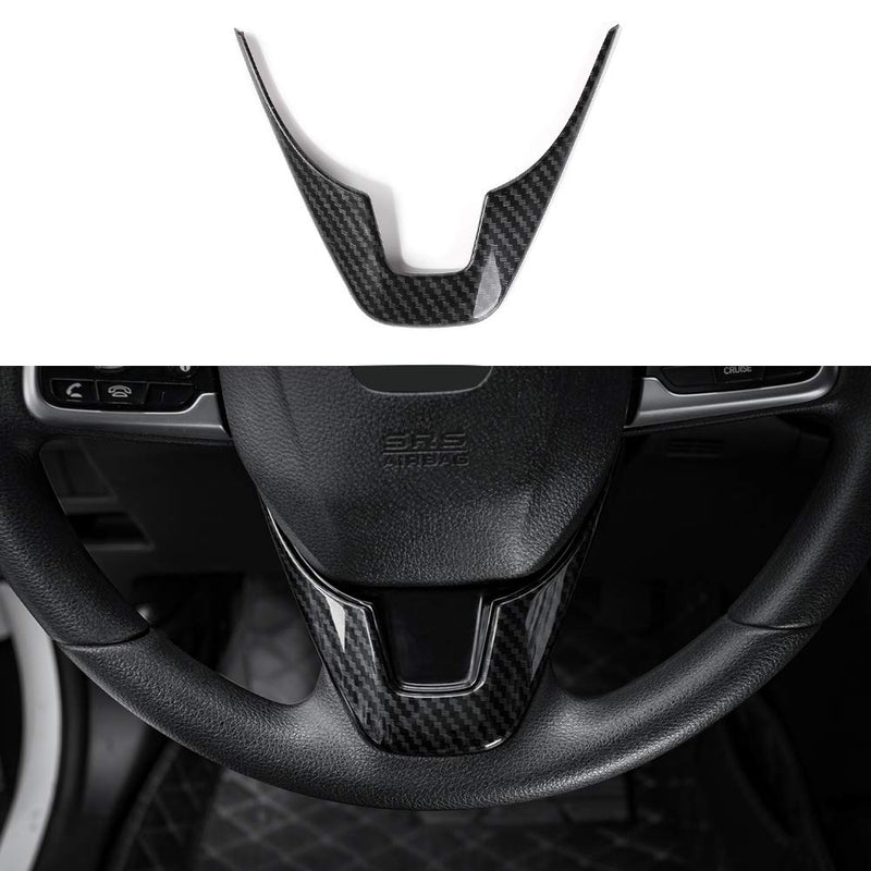  [AUSTRALIA] - Thenice for 10th Gen Civic ABS Carbon Fiber Style Steering Wheel Cover Sticker Trim for Honda Civic LX Trims 2016 2017 2018 2019 2020