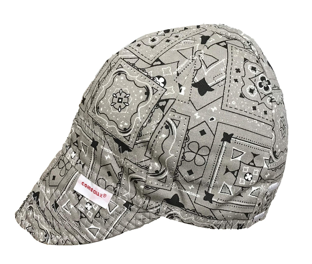  [AUSTRALIA] - Comeaux Caps Reversible Welding Cap Grey Bandana Size 7