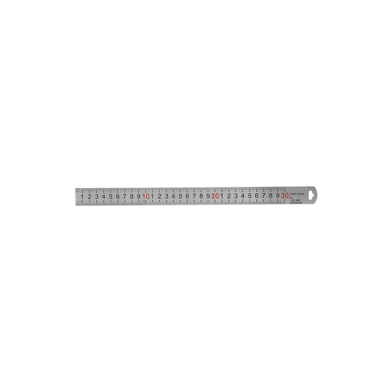  [AUSTRALIA] - 300mm Mesure Ruler，TU-981-300mm Stainless Steel Ruler Measurement Tool Metric Markings for woodworking measure and assistant marking