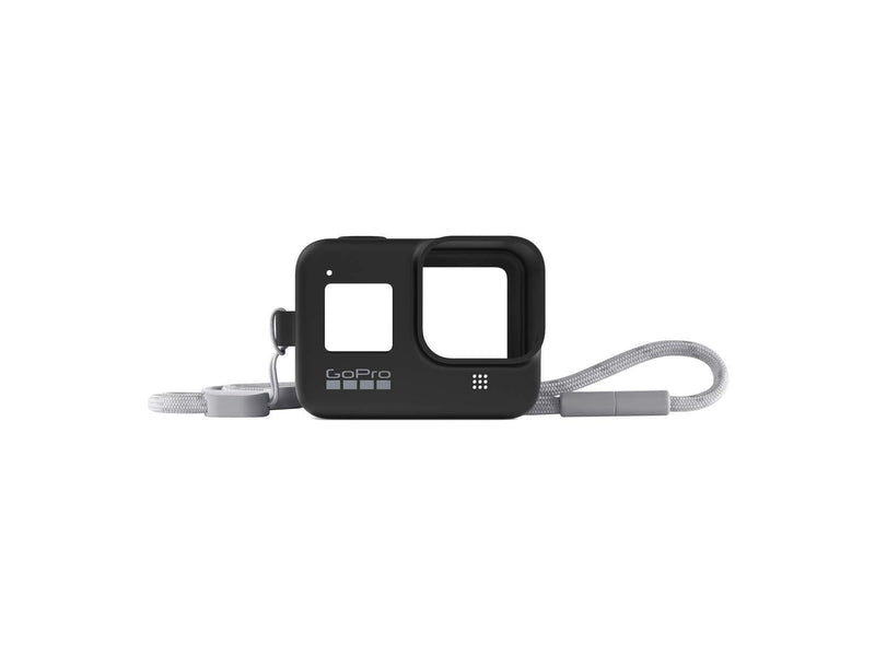 GoPro Sleeve + Lanyard (HERO8 Black) Blackout - Official GoPro Accessory Sleeve & Lanyard - LeoForward Australia
