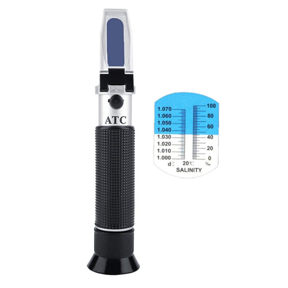 Salinometer, 0-100% Salinity Handheld Refractometer Portable Sea Water Salt Concentration Tester Meter - LeoForward Australia