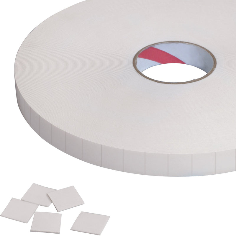  [AUSTRALIA] - Tape Logic Removable Double-Sided Foam Squares, 1/16", 1" x 1", White, 324/Roll