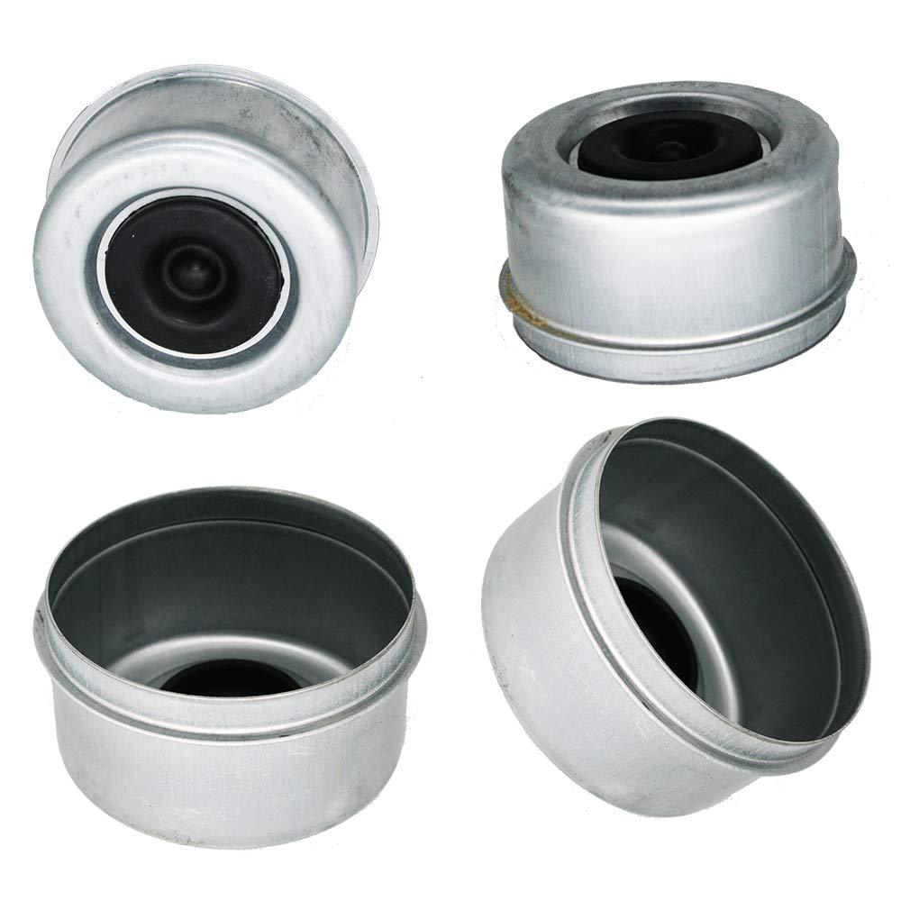  [AUSTRALIA] - M-Parts 2.75" 8-Lug Dust Caps/Grease Covers with E-Z Lube Rubber Plug for 7,000/8,000 (7K/8K) Trailer Axle Wheel Hubs (4 Included) - DC275L