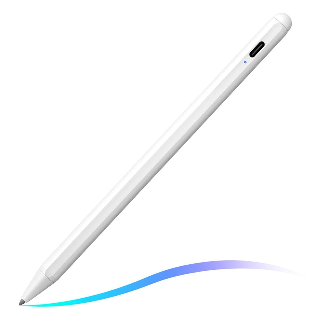 Stylus Pen for iPad with Palm Rejection, FOJOJO Active Pencil Compatible with (2018-2020) Apple iPad 8th/7th/6th Gen, iPad Air 4th/3rd Gen, iPad Pro 11 & 12.9 inch, iPad Mini 5th Gen White - LeoForward Australia