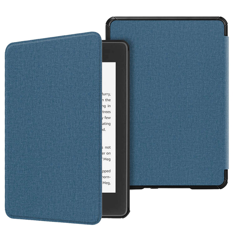  [AUSTRALIA] - Fintie Slimshell Case for 6" Kindle Paperwhite (10th Generation, 2018 Release) - Premium Lightweight PU Leather Cover with Auto Sleep/Wake for Amazon Kindle Paperwhite E-Reader, Twilight Blue
