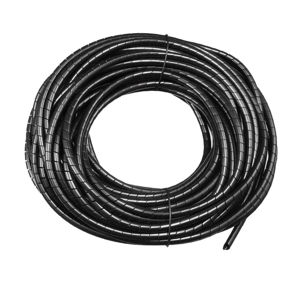  [AUSTRALIA] - uxcell 3mm Flexible Spiral Tube Cable Wire Wrap Manage Cord 19M Length Black 2.2mmx3mmx19000mm