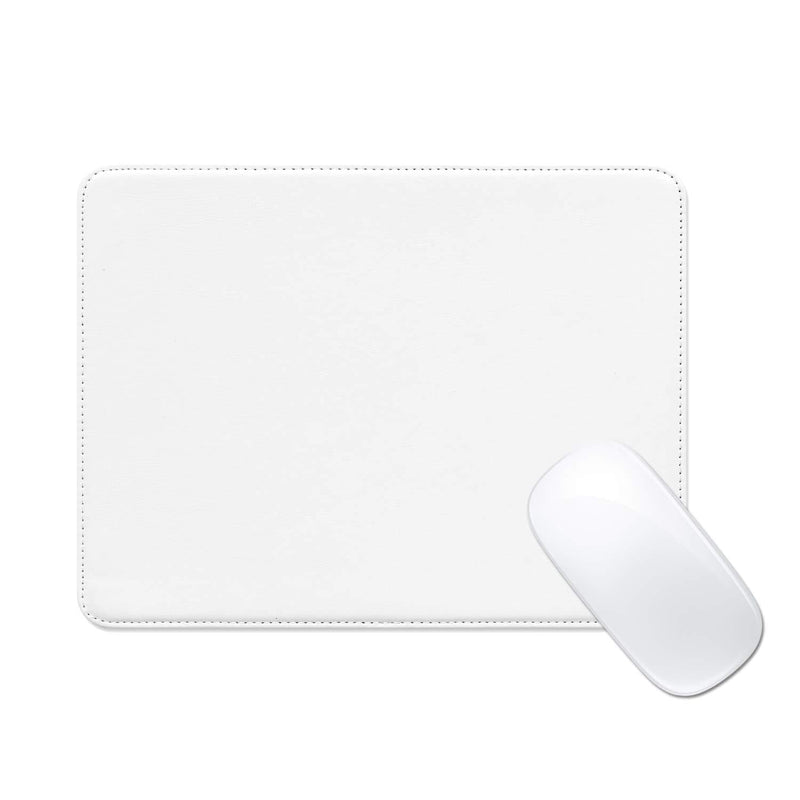 ProElife Mouse Pad Waterproof PU Leather Mousepad Dual-use for Home Office Business, Non-Slip/Noise-Reduction/Elegant Stitched Edge Laptop Computer Mouse Pad 9.8 x 7.5 inch (White) White - LeoForward Australia