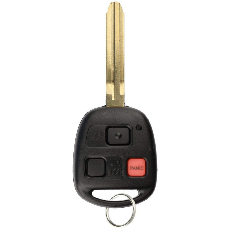  [AUSTRALIA] - KeylessOption Keyless Entry Remote Ignition Uncut Car Key Fob for Toyota FJ Cruiser 2010-2014 HYQ12BBT 1x