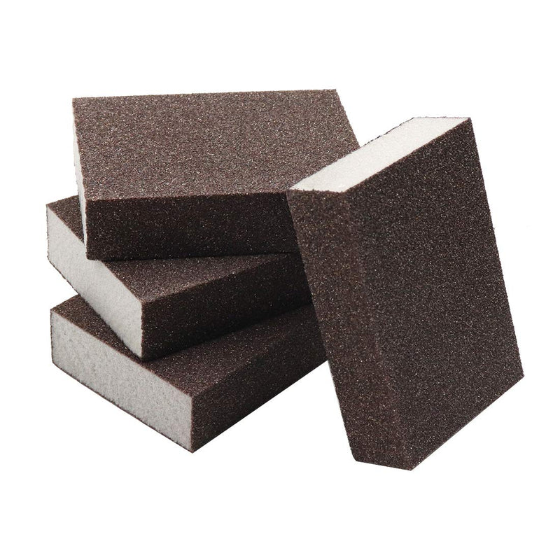  [AUSTRALIA] - Sydien 4Pcs Sanding Sponge Washable and Reusable Sanding Blocks 100x70mm,Medium Grade(150-180 Grits)