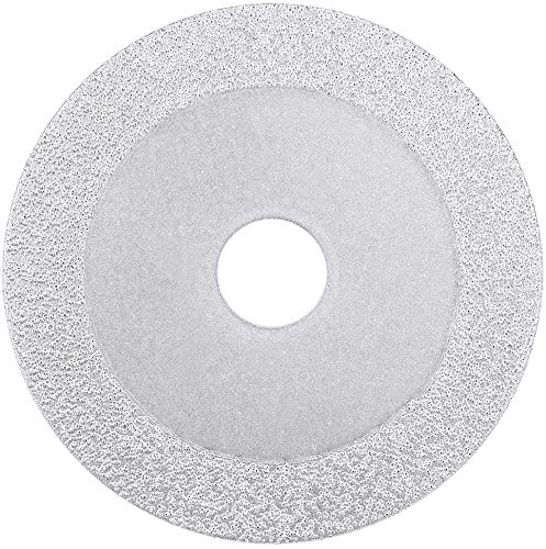  [AUSTRALIA] - Utoolmart 4 Inch Diamond Cutting Wheels Grinding Disc for Marble Stone Silver Tone 1pcs