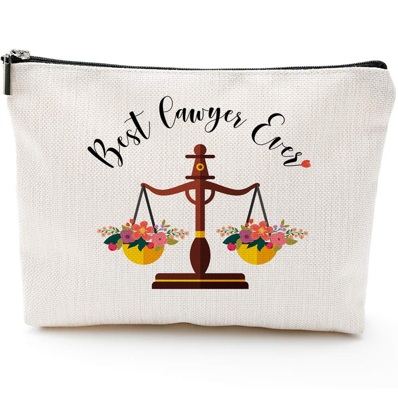 Lawyer Gifts For Women, Funny Lawyer Gifts, Unique Birthday or Christmas Gifts For Paralegal, Attorney or Law Student-Best Lawyer Ever- Cosmetic Bag - LeoForward Australia